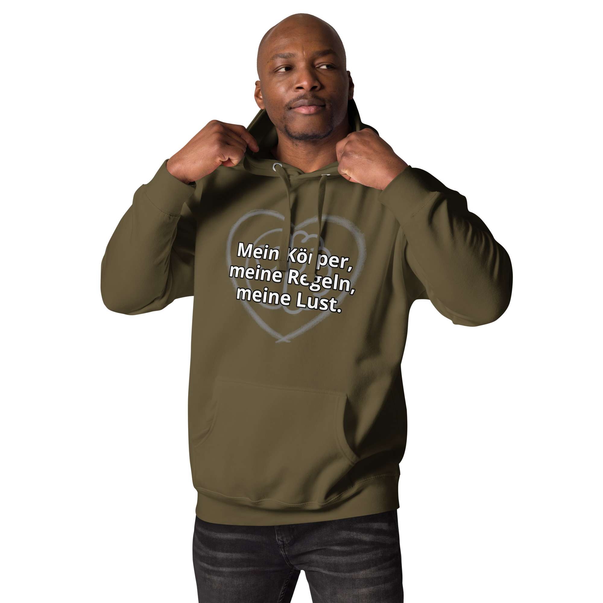 Mein Körper, meine Regeln, meine Lust (Unisex-Hoodie, dark)
